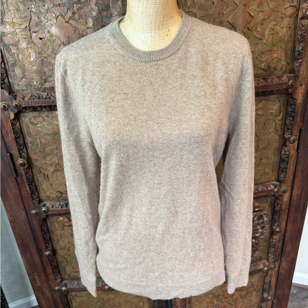 The Common Soft Neutral cashmere Crewneck Sweater - Taupe‎ S